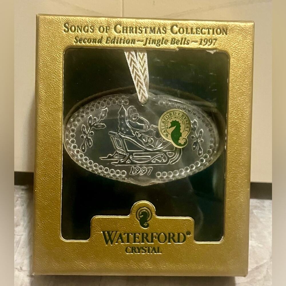 Vintage Waterford Crystal Songs of Christmas ornament